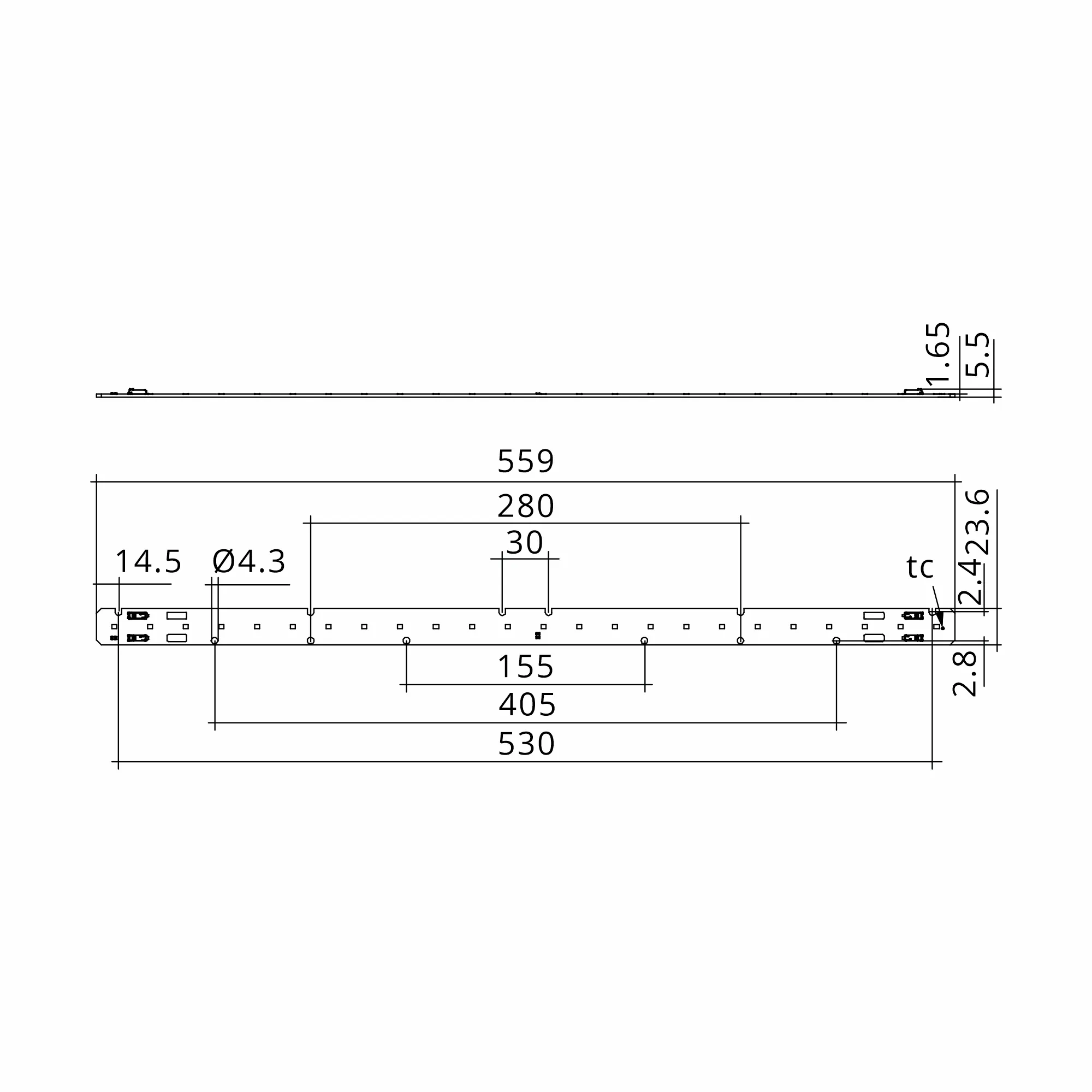 28001477  Tridonic, LLE G4 24x560mm 1300lm 840 2T ADV, LED Linear Modules, Made In Poland, 5yrs Warranty